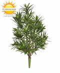 Kunstmatig boeket Podocarpus voor buiten, 50 cm, UV-bestendig.