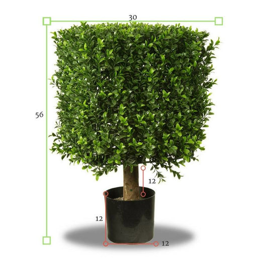 Outdoor Art Boxwood Cube 30 cm UV protection