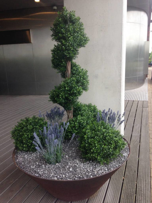 Artificial Buxus spiral tree 170 cm UV protection
