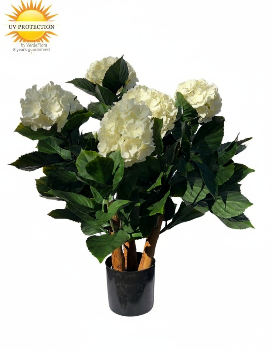 Out Art Hydrangea white 65 cm with UV Protection