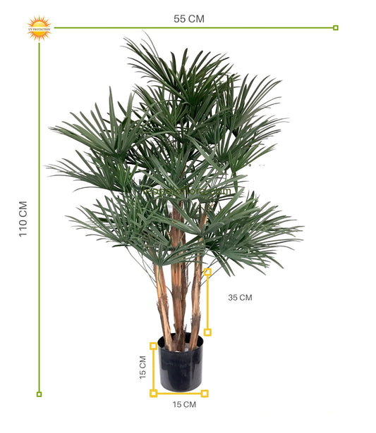 Outdoor Artificial Raphis Palm 110 cm UV