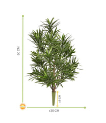 Outdoor artificial Podocarpus bouquet 50 cm UV