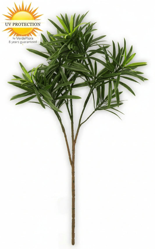 Outdoor artificial Podocarpus branch 55 cm UV protected