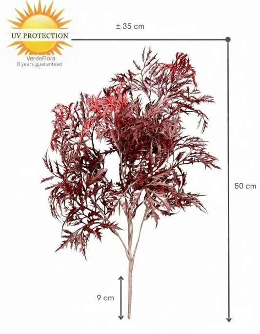 Ming Aralia burgundy branch 50cm UV