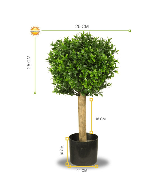 Outdoor Art Boxwood ball on trunk 25 cm UV protected
