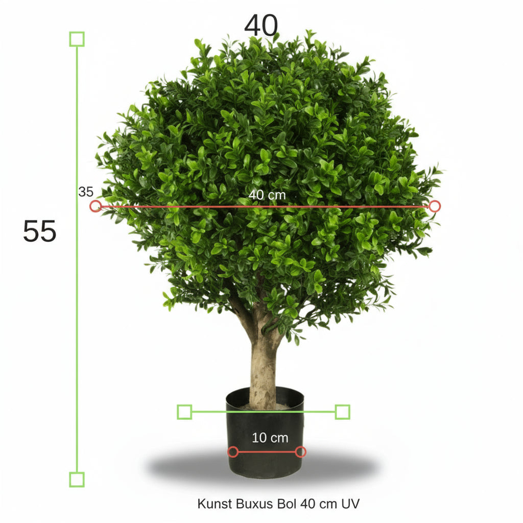 Buxusbol van 40 cm voor buiten, UV-beschermd