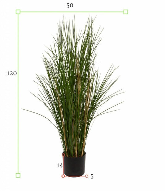 Tall artificial ornamental grass plant 120 cm UV for outdoor