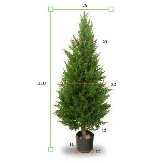 Outdoor Artificial Conifer tree 120 cm UV protection