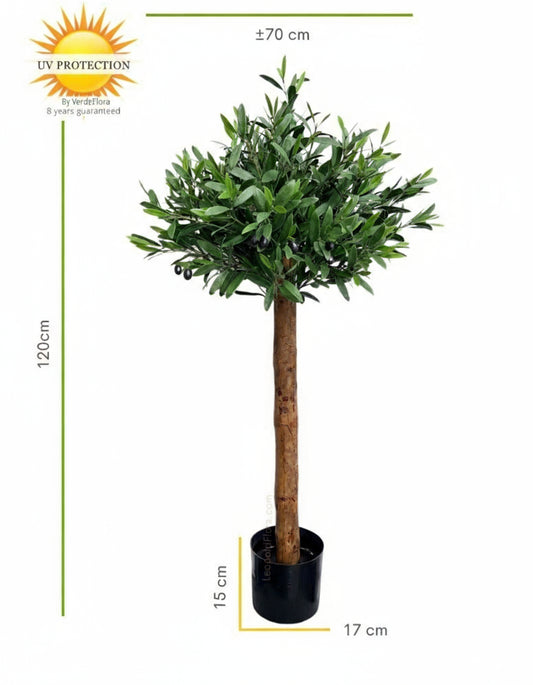 Outdoor Artificial olive tree on stem 120cm UV