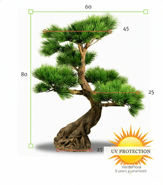 Art outdoor Bonsai Pinus tree 80 cm with 5 levels UV protected
