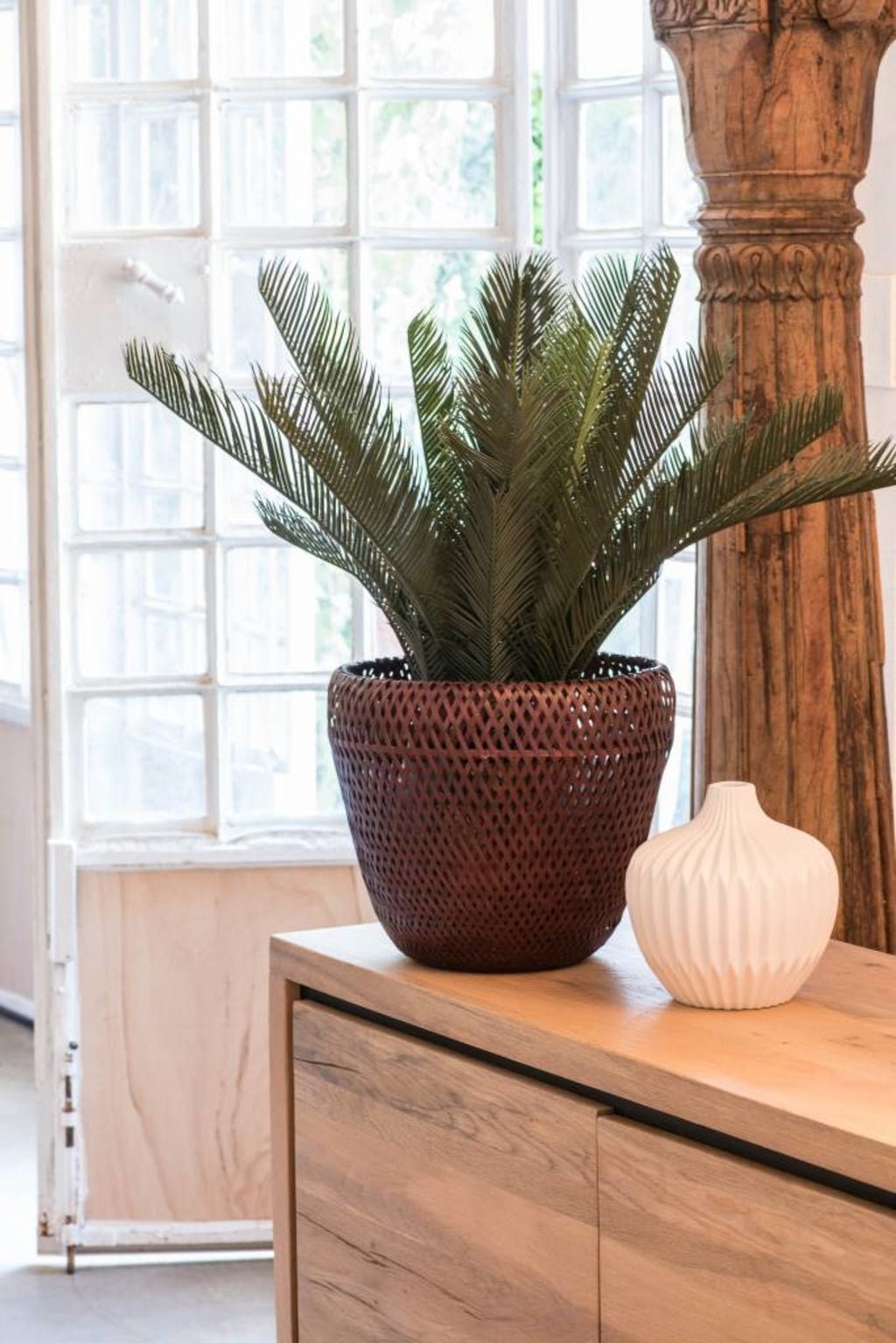 kunst outdoor Cycas Palm 60 cm UV-beschermd