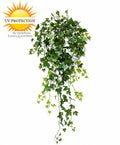 Kunstmatige hangplant met klimop voor buiten, 100 cm, UV-beschermd.