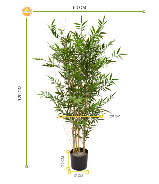 High Art outdoor Bamboo plant 120 cm UV-protected