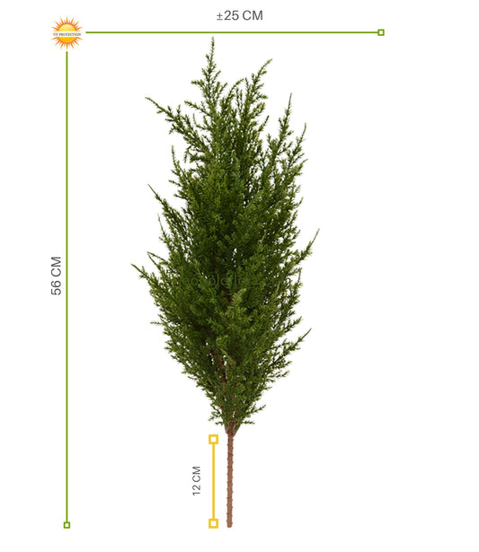 Outdoor artificial Conifer branch 56 cm with UV protection