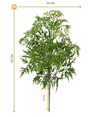 Plastic Ming Aralia branch 50 cm UV