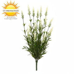 Art white Lavender bouquet uv-protected for Outdoor 50 cm