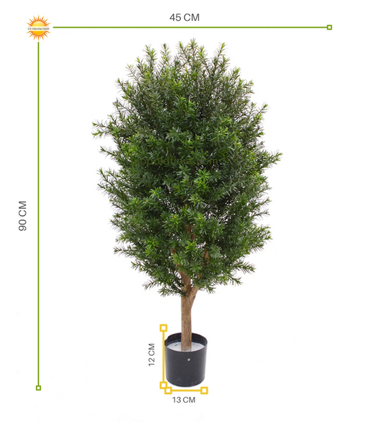 Artificial shrub Yew 90 cm UV