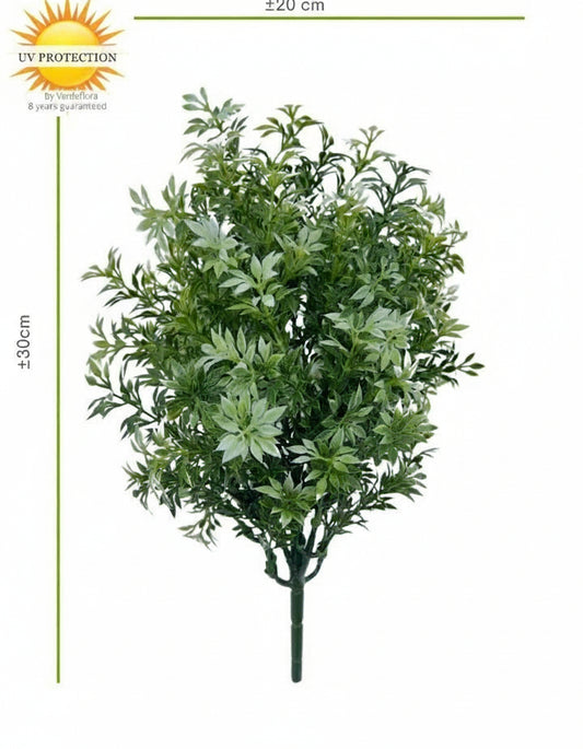Eucalyptus art bush green-white 30cm UV