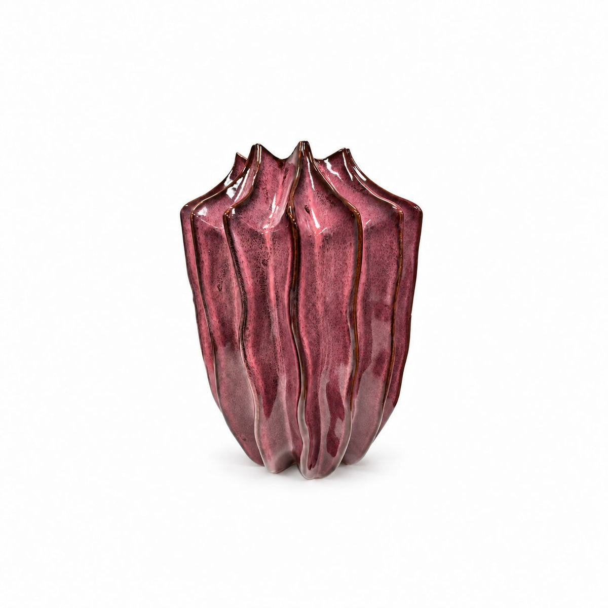 Juna vaas lang Zand / Paars 19x19x25cm