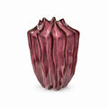 Juna Vaas Long Structure Paars / Zand 22x22x30cm