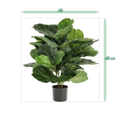 Lyrata Kunstplant N 90cm in pot