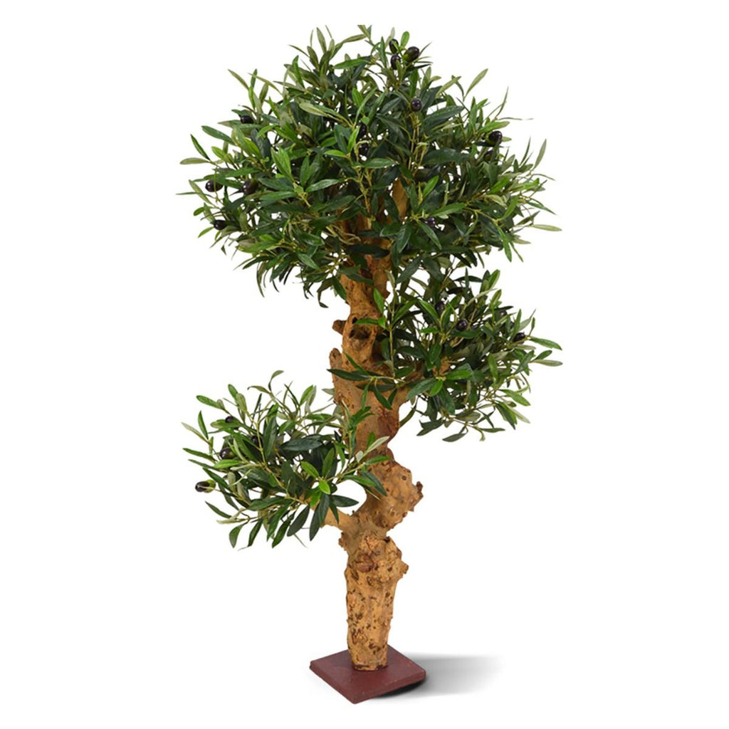 Olijf Bonsai kunstboom op voet 90cm