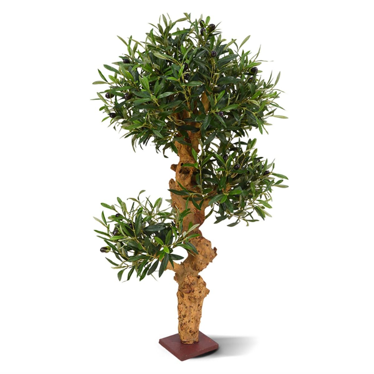 Olijf Bonsai kunstboom op voet 90cm