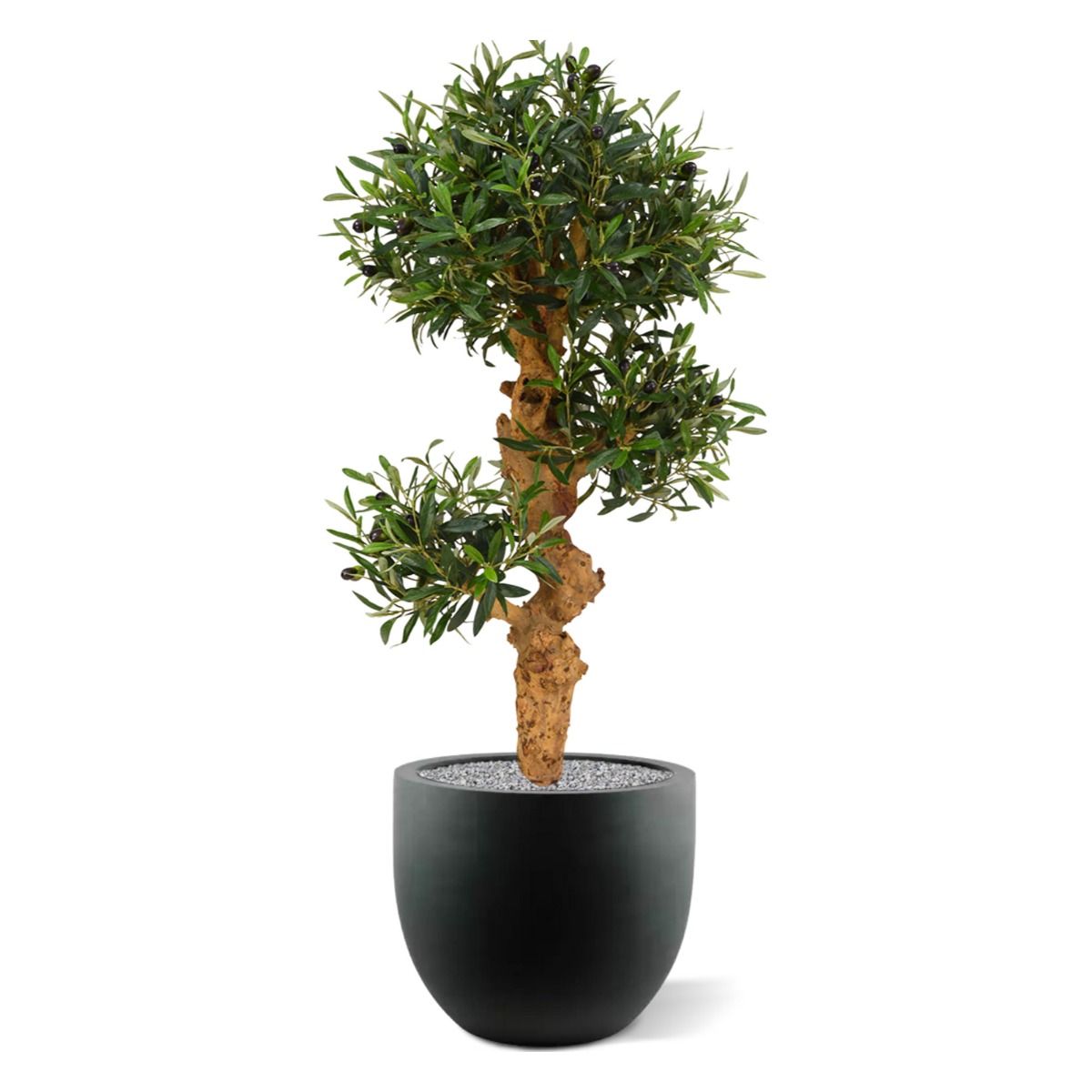Olijf Bonsai kunstboom op voet 90cm