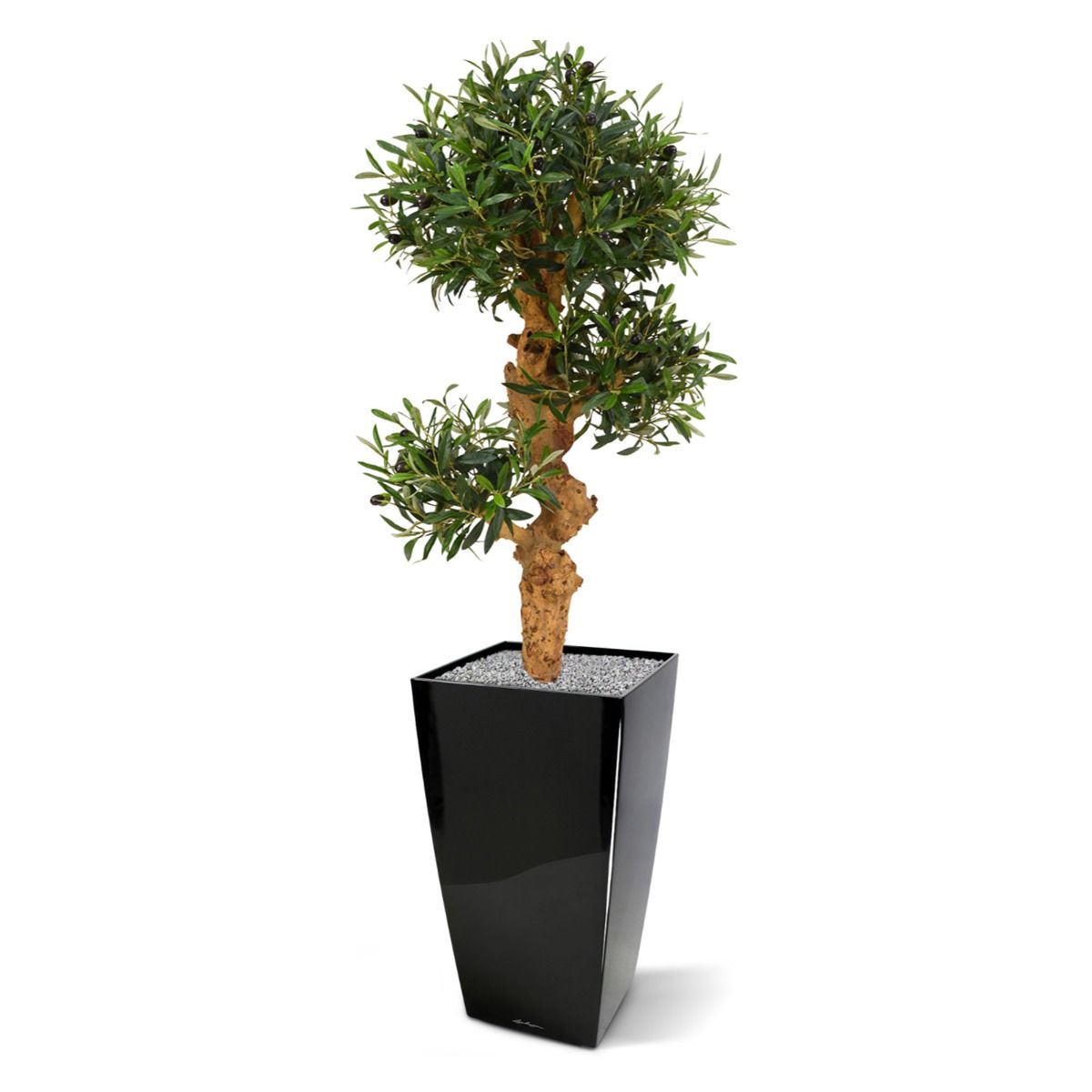 Olijf Bonsai kunstboom op voet 90cm