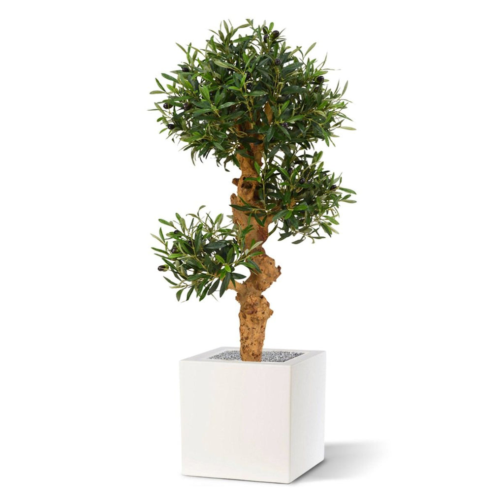Olijf Bonsai kunstboom op voet 90cm
