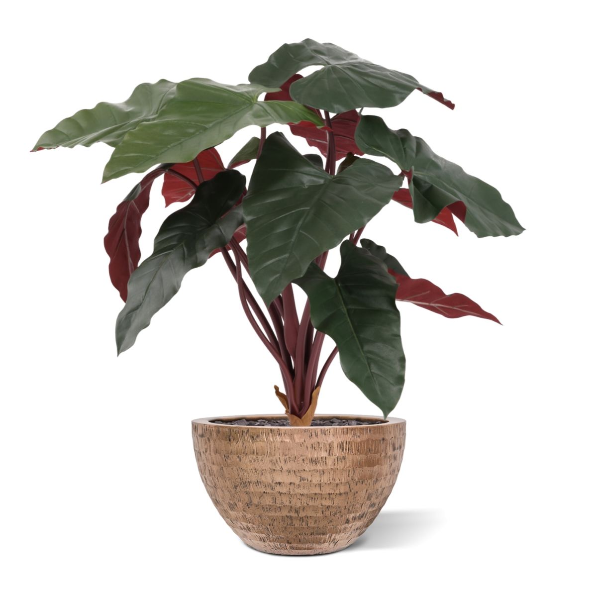 Philodendron kunstplant Deluxe 80cm Burgundy