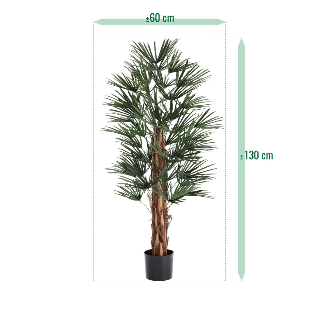 Raphis Kunstpalm 125cm UV in pot