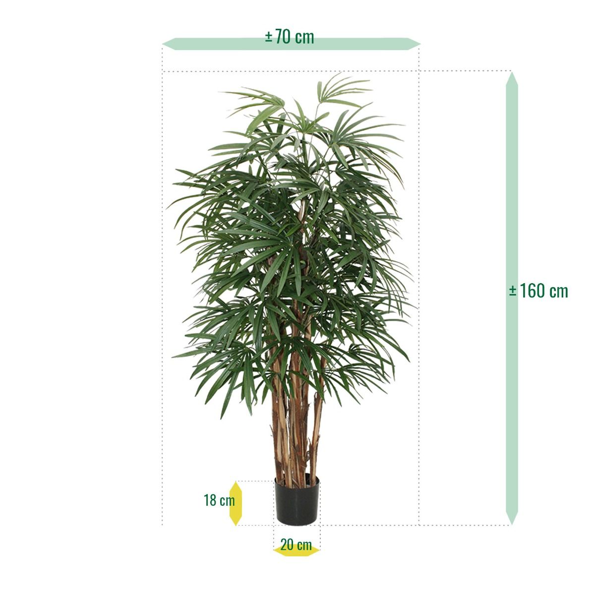 Raphis kunstpalm deluxe 160cm