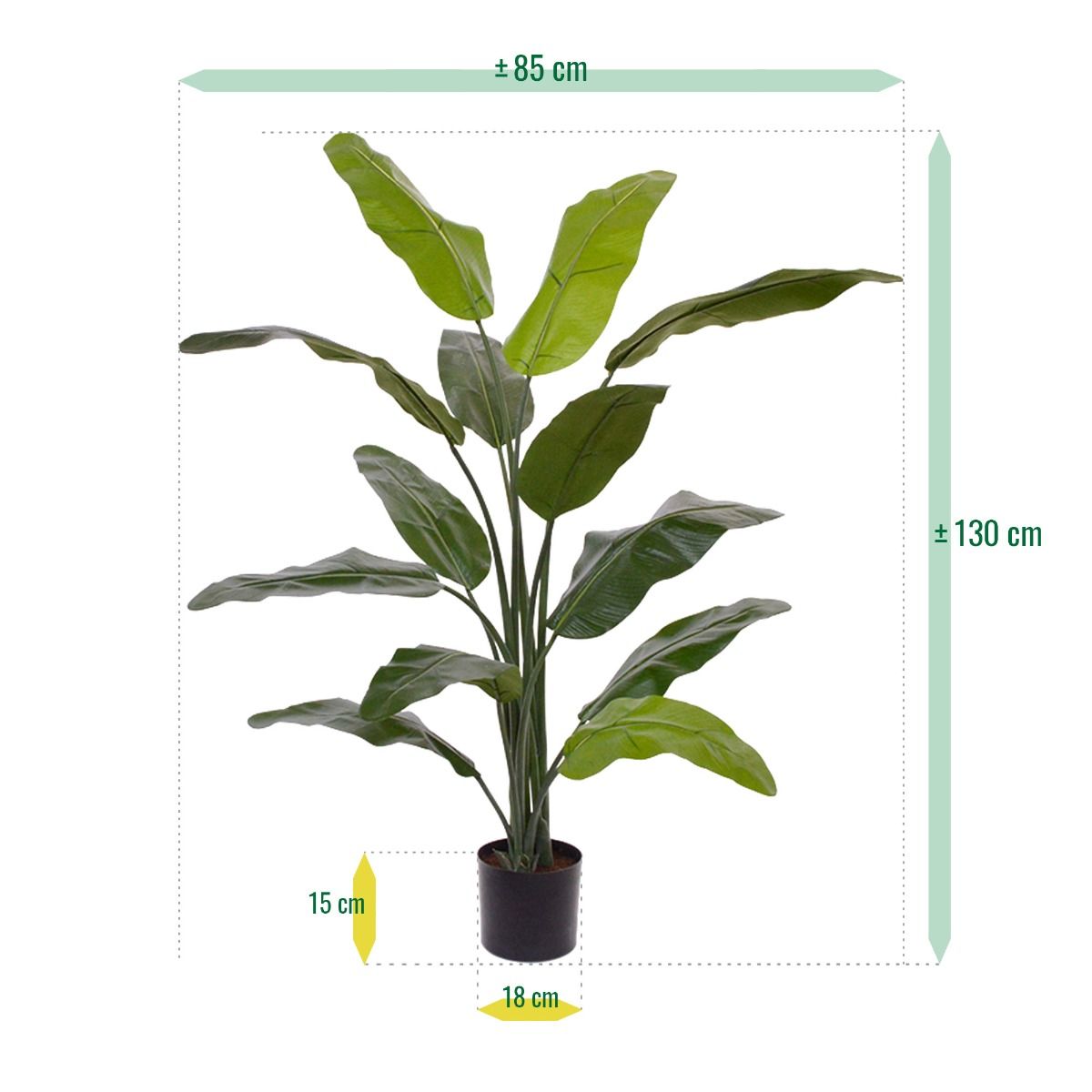 Traveller kunstpalm 130cm