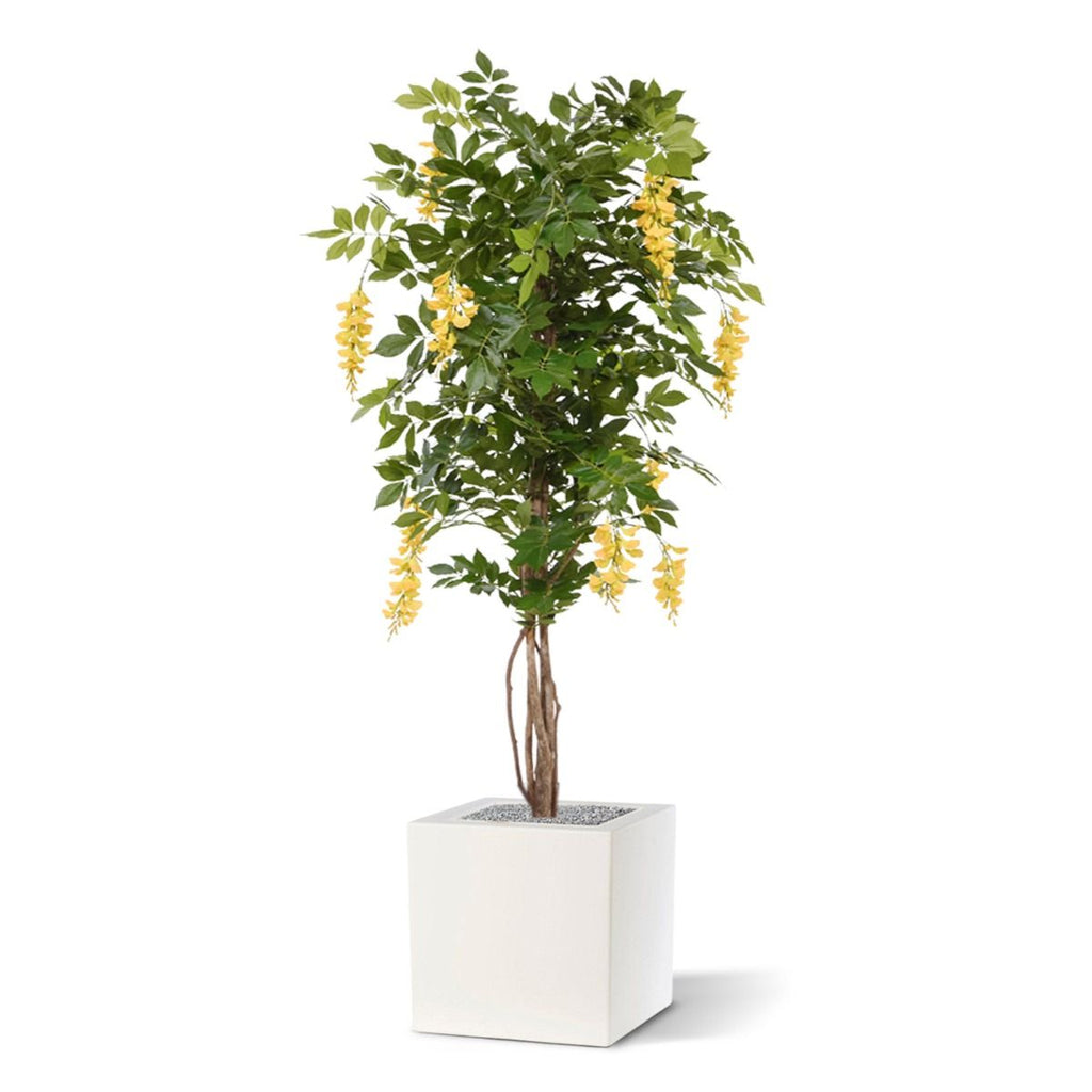 Wisteria kunstboom 150cm - Lila / Geel